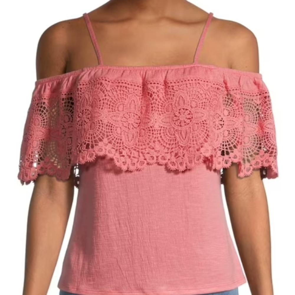 No Boundaries Pink and Orange Blouse